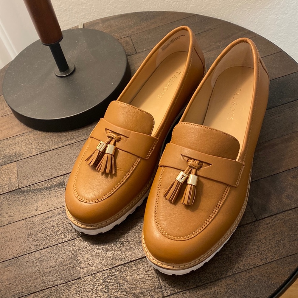 Talbot's Laura Tasseled Soft Nappa Loafers 8.5 medium